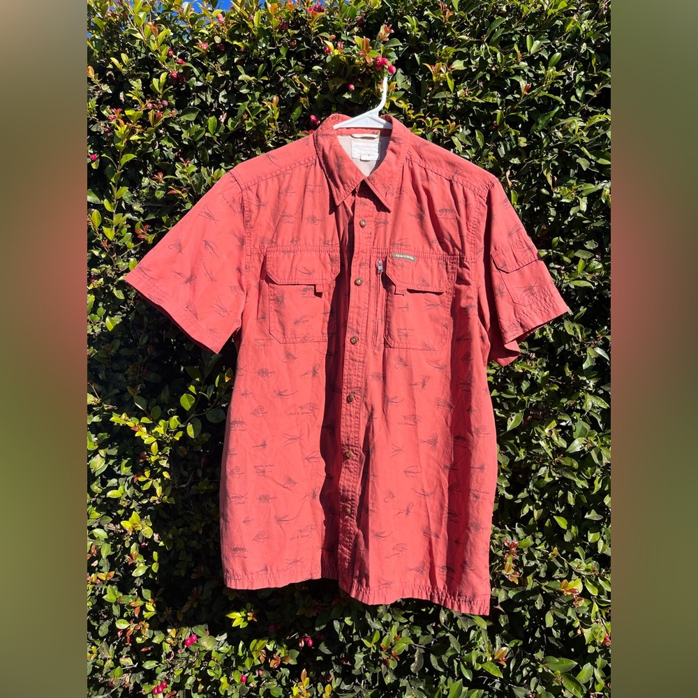 Field & Stream Shirt w/ Fly Lure Print